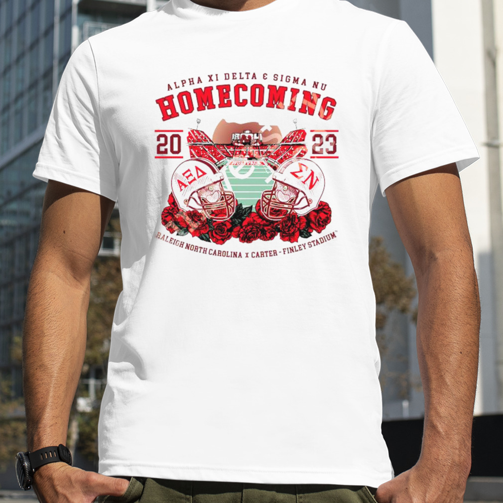 Alpha Xi Delta And Sigma Ny Homecoming 2023 Raleigh North Carolina X Carter Finley Stadium T-shirt