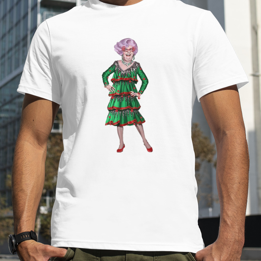 Dame Edna Everage Christmas Frock By James Brennan shirt