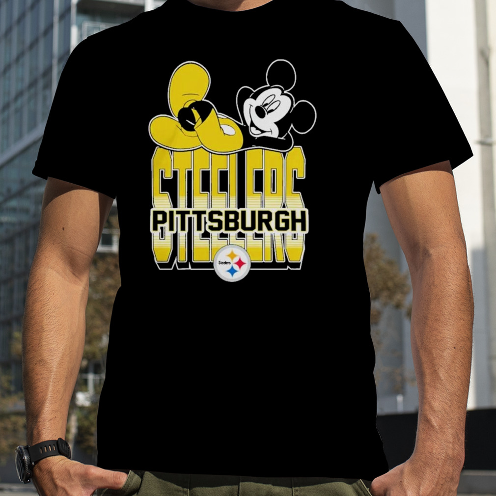 Junkfood X Nfl Steelers Mickey Kick Logo Shirt