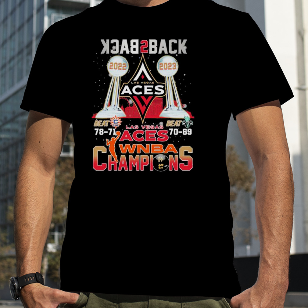 Las Vegas Aces WNBA Champions Back 2 Back 2022 2023 Shirt