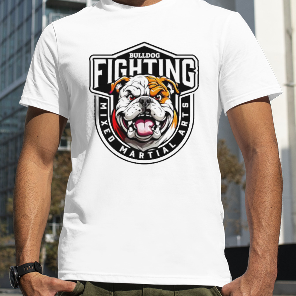 Bulldog fighting mixed martial arts shirt