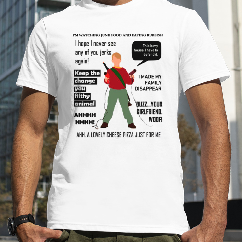 Home Alone Kevin Action Weapons shirt