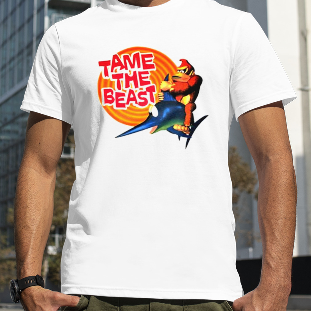 Donkey Kong country snes promo tame the beast shirt