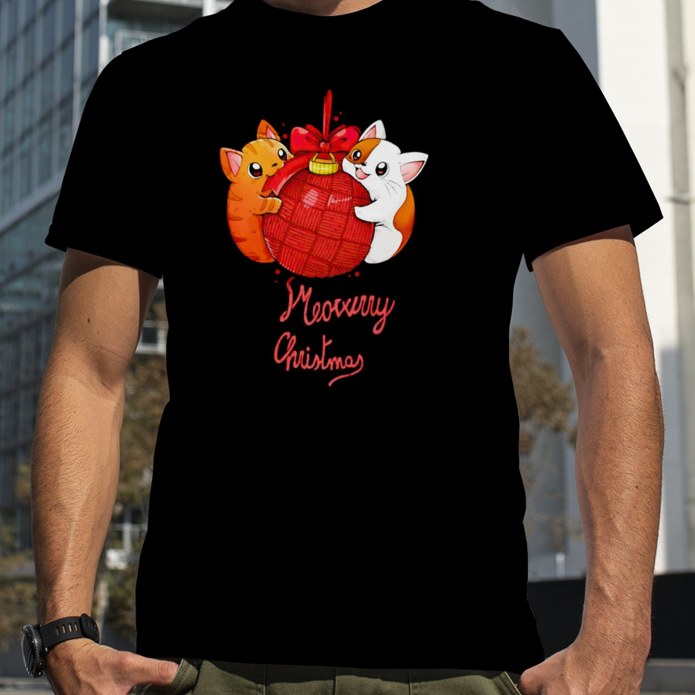 Meowrry meowrry Christmas shirt