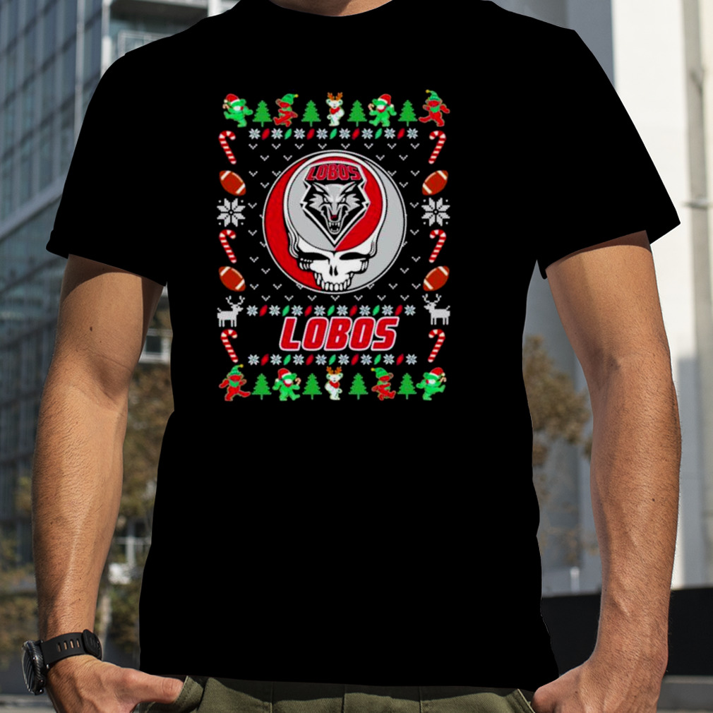 New Mexico Lobos Grateful Dead Ugly Christmas Sweatshirt