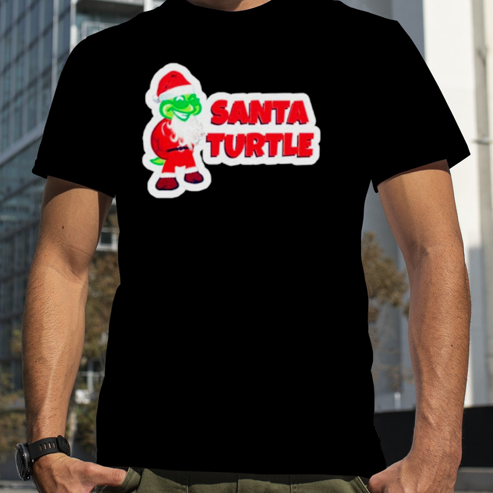 Santa Turtle merry Christmas shirt