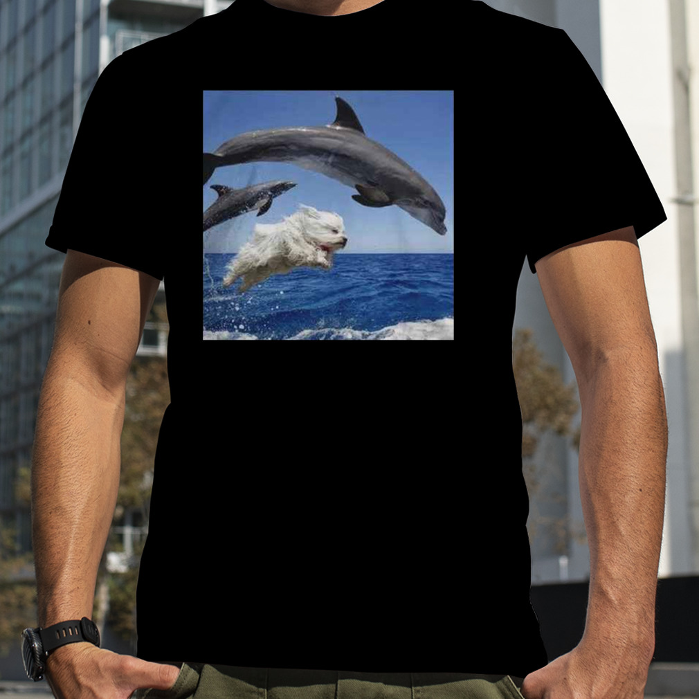 Sebastian Vettel Dog And Dolphins Racing Funny T-Shirt