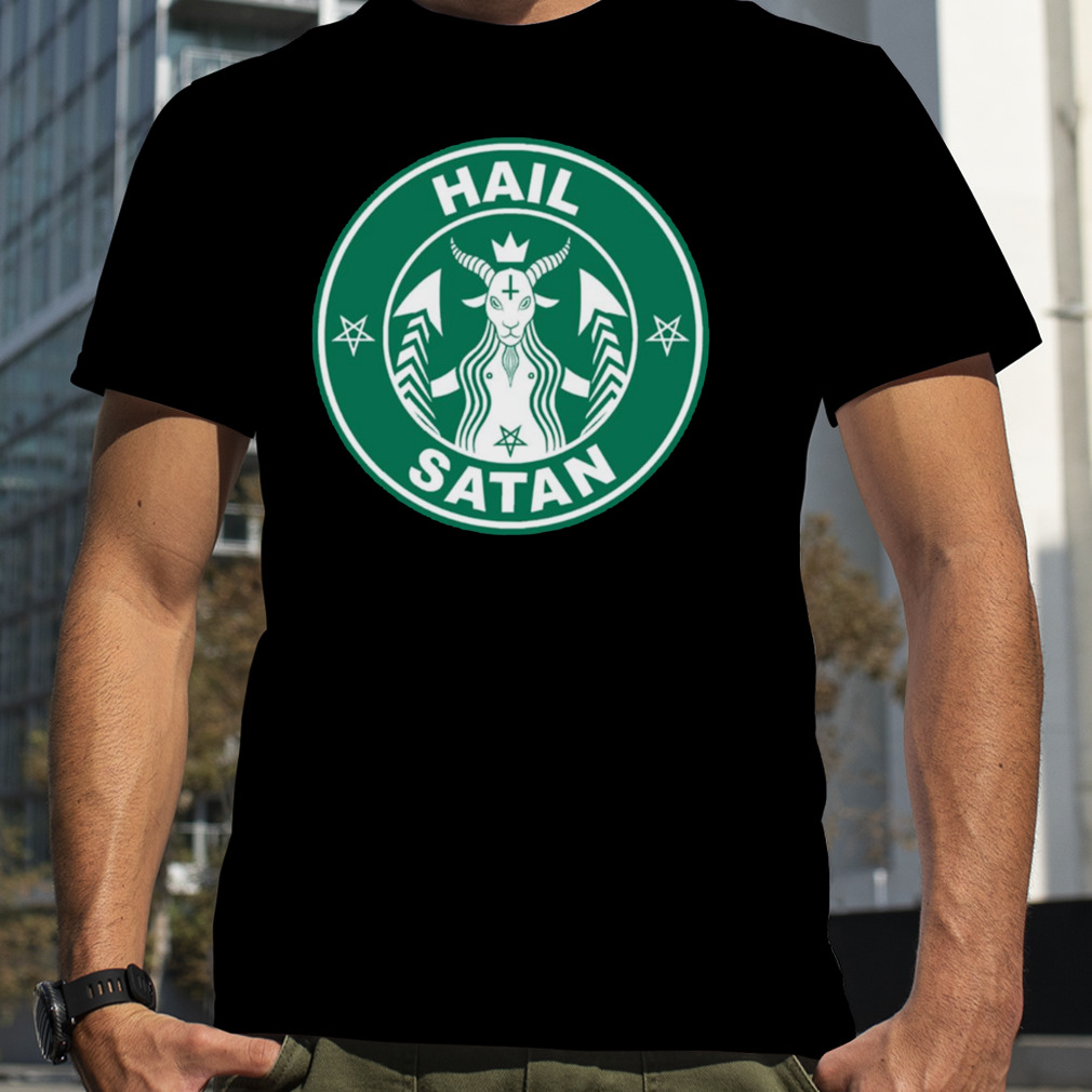 Starbucks Holiday Coffee Hail Satan shirt