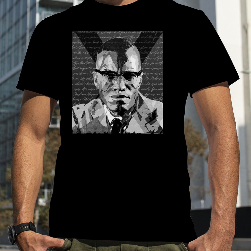 Malcolm X Abstract shirt