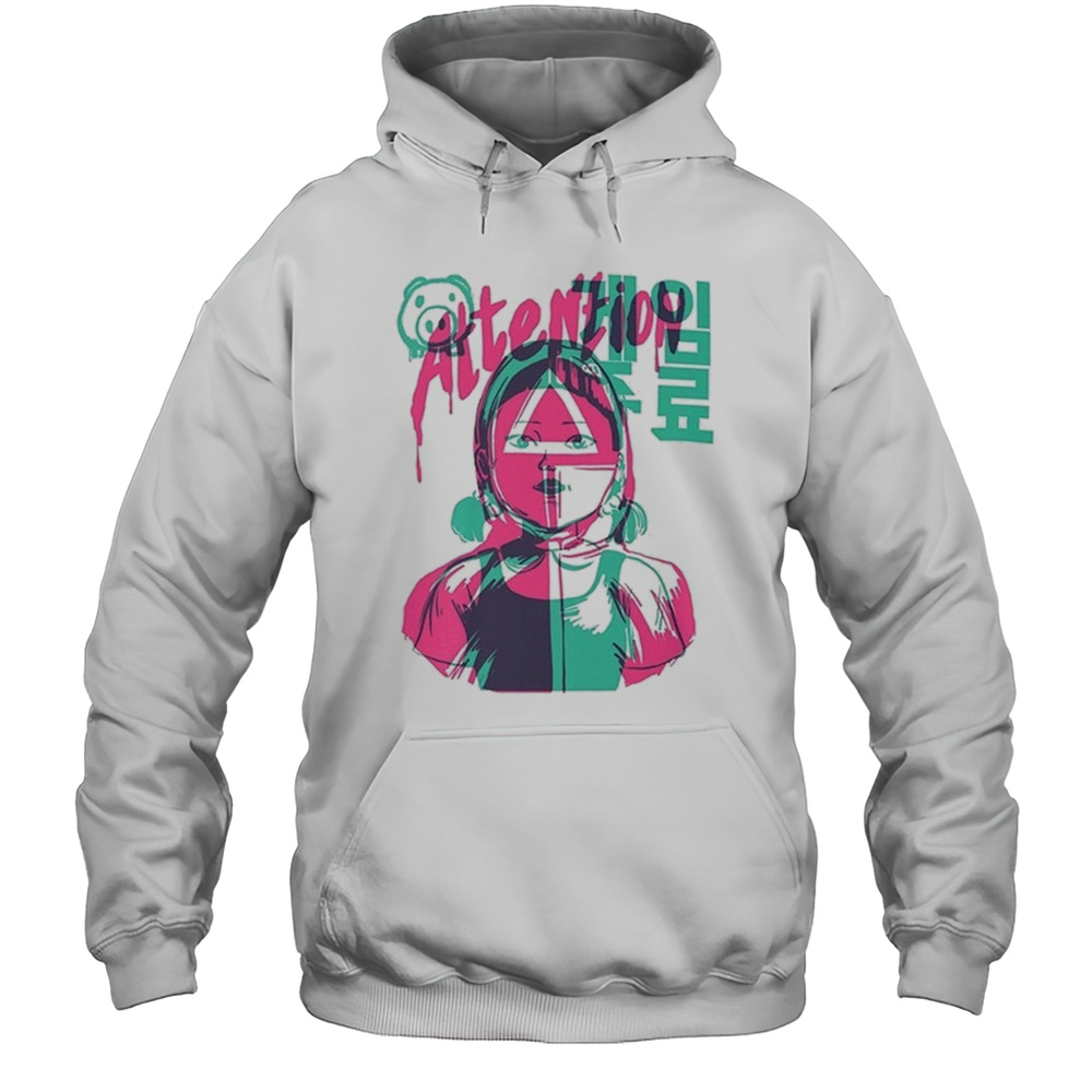 Squid Game Attention T-shirt Unisex Hoodie