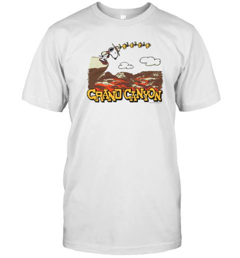 Peanuts Snoopy X Grand Canyon National Park 2025 Retro Painting  Classic Men's T-shirt