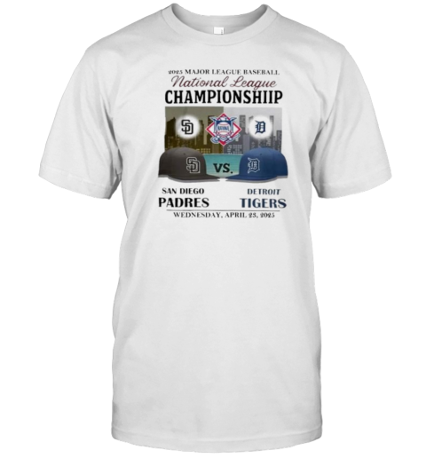 San Diego Padres Vs Detroit Tigers 2025 Major League Baseball National League Championship Matchup  Classic Men's T-shirt